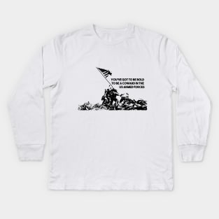 Raising Flag on Iwo Jima US Armed Forces Kids Long Sleeve T-Shirt